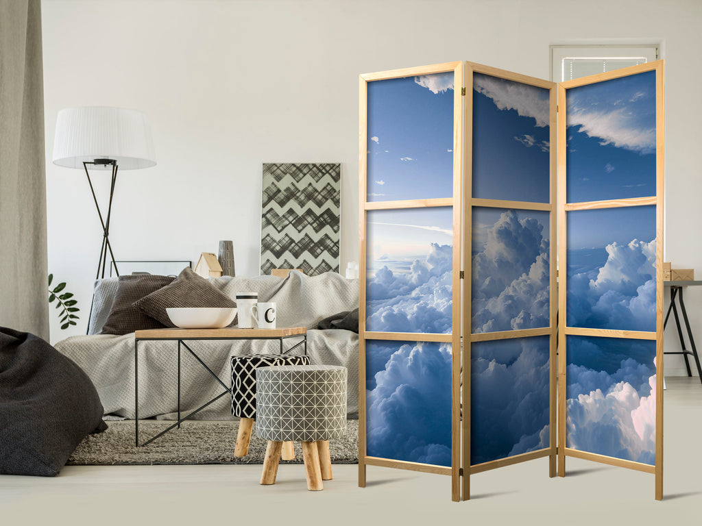 Japanese Room Divider Aerial Landscapes