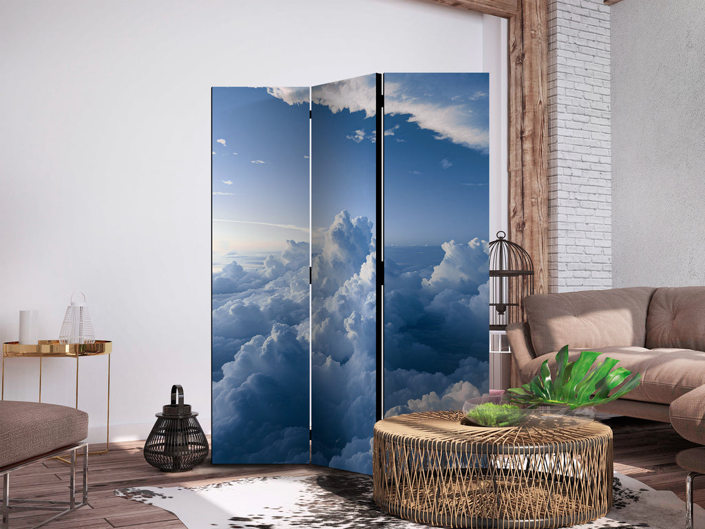 Room Divider Aerial Landscapes Rays Illuminating Fluffy Cloud Formations