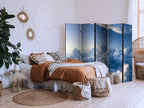 Room Divider Aerial Landscapes - Rays Illuminating Clouds