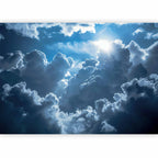 Wall Mural Animated Scenery Sun Battles Clouds