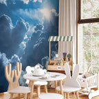 Sun and Clouds Animated Scenery Wall Mural