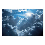 Sun and Clouds Animated Scenery Canvas Print