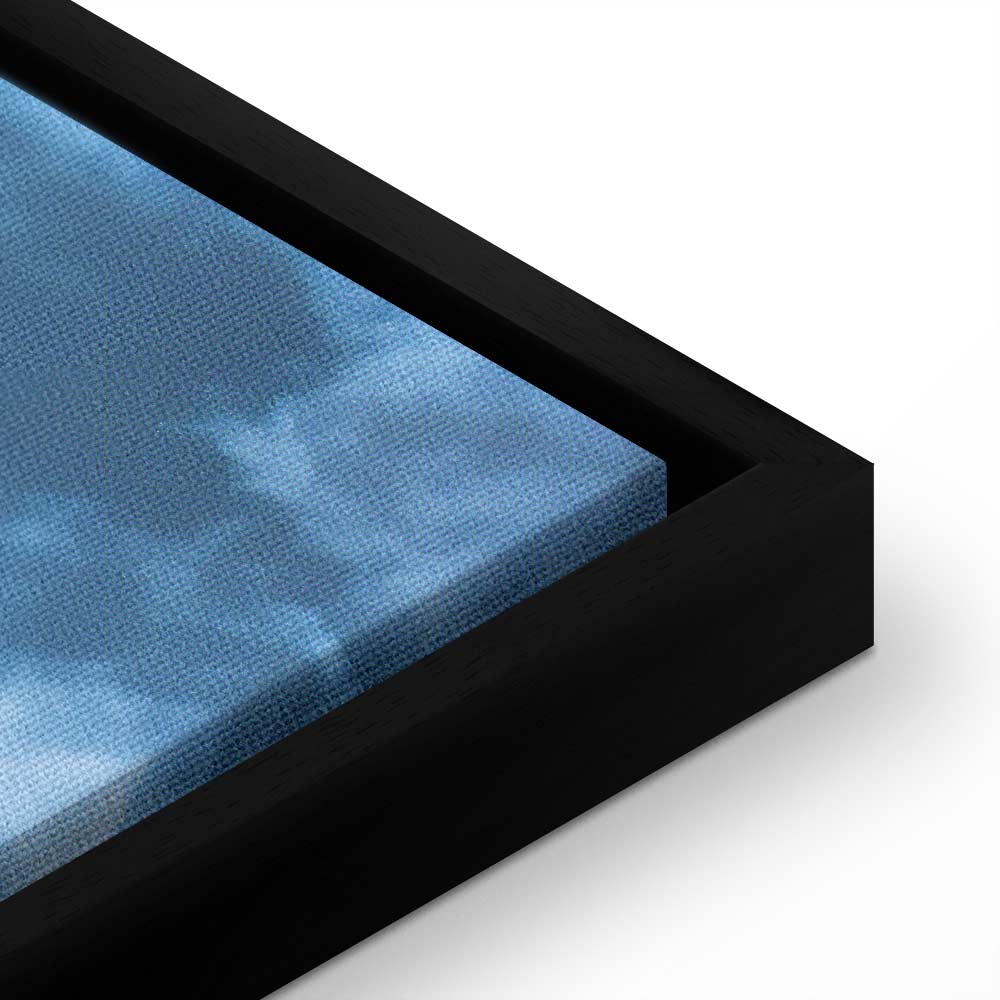 Leinwanddruck – Animierte Landschaft: Die Sonne im Kampf mit den Wolken