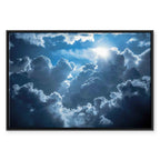Sun and Clouds Animated Scenery Canvas Print