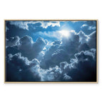 Sun and Clouds Animated Scenery Canvas Print