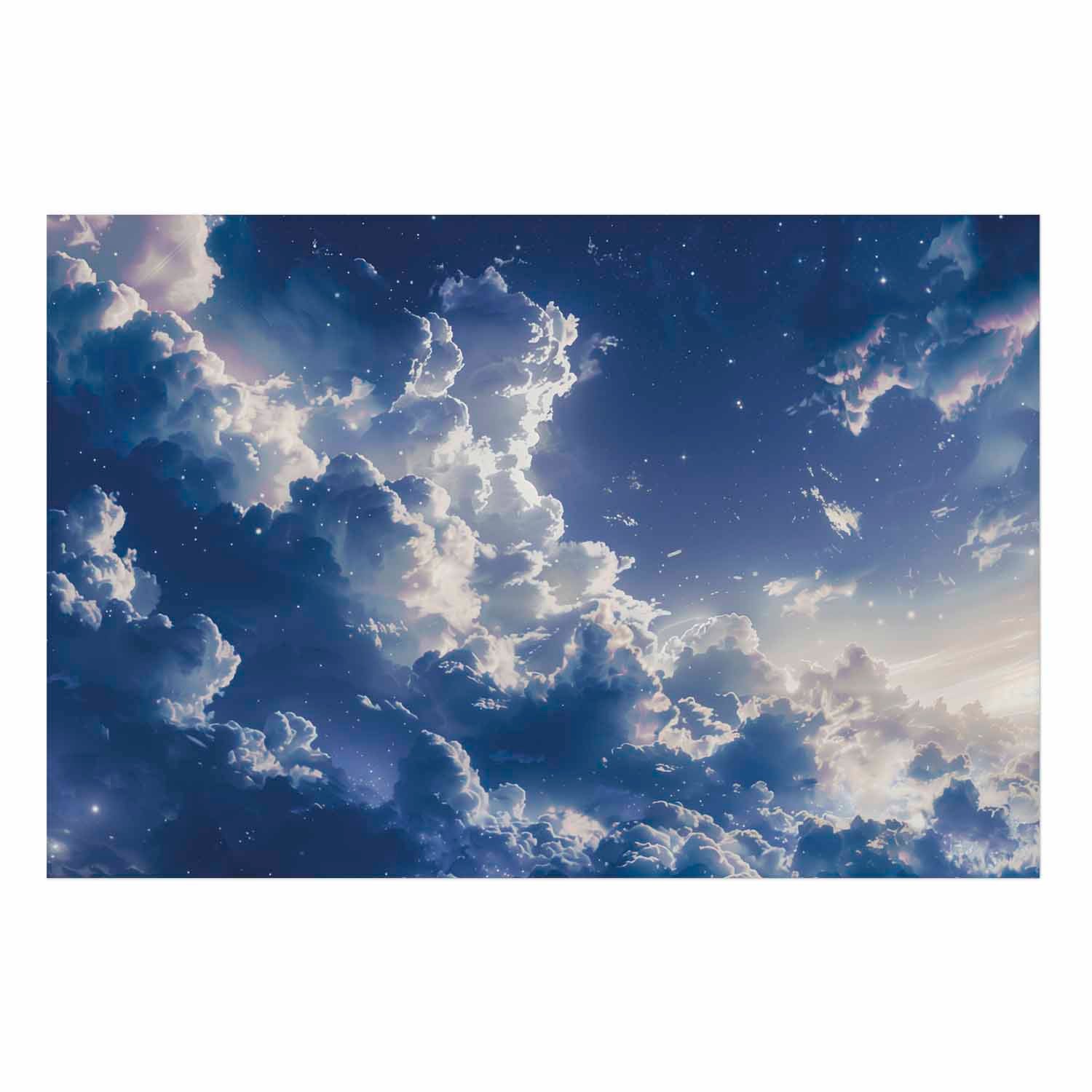 Starry Clouds Soft Light Sky Poster