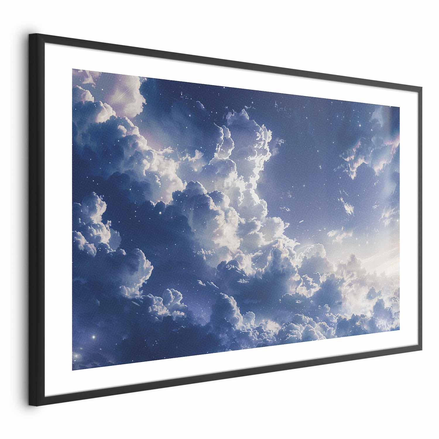 Starry Clouds Soft Light Sky Poster