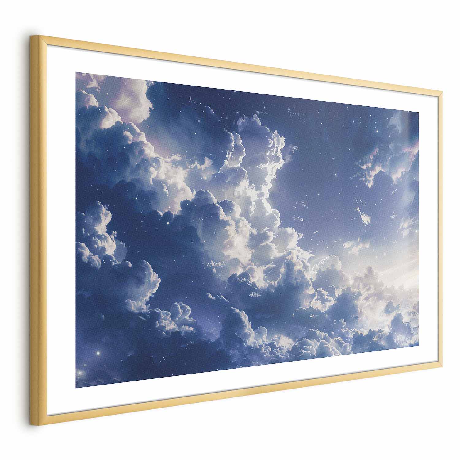 Starry Clouds Soft Light Sky Poster