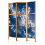 Japanese Room Divider: Starry Clouds and Delicate Light