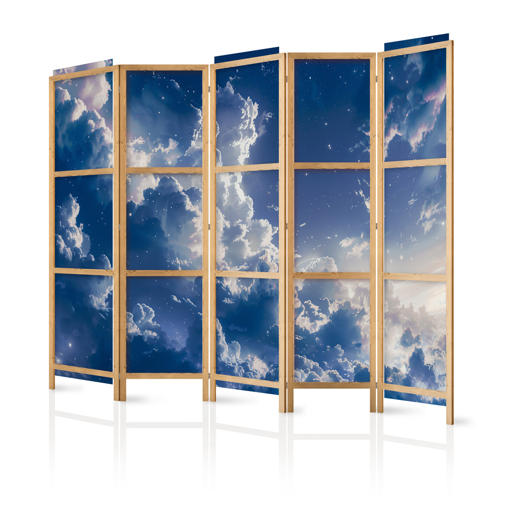 Japanese Room Divider - Starry Clouds
