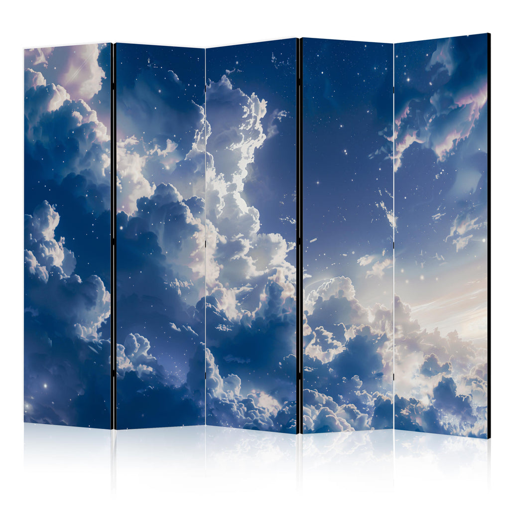 Room Divider Starry Clouds and Delicate Light