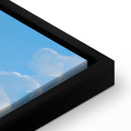 Canvas Print Ocean in the Air: Waving Clouds Reflecting Morning Light