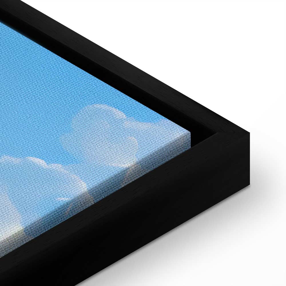 Canvas Print Ocean in the Air: Waving Clouds Reflecting Morning Light