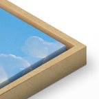 Canvas Print Ocean in the Air: Waving Clouds Reflecting Morning Light