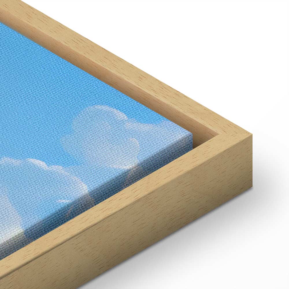 Canvas Print Ocean in the Air: Waving Clouds Reflecting Morning Light