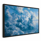 Canvas Print Ocean in the Air: Waving Clouds Reflecting Morning Light