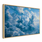 Canvas Print Ocean in the Air: Waving Clouds Reflecting Morning Light