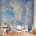 Sunlit Cloudscape Sky Wall Mural