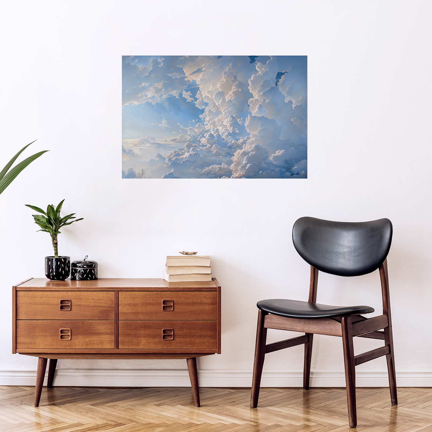 Sunlit Cloudscape Sky Poster