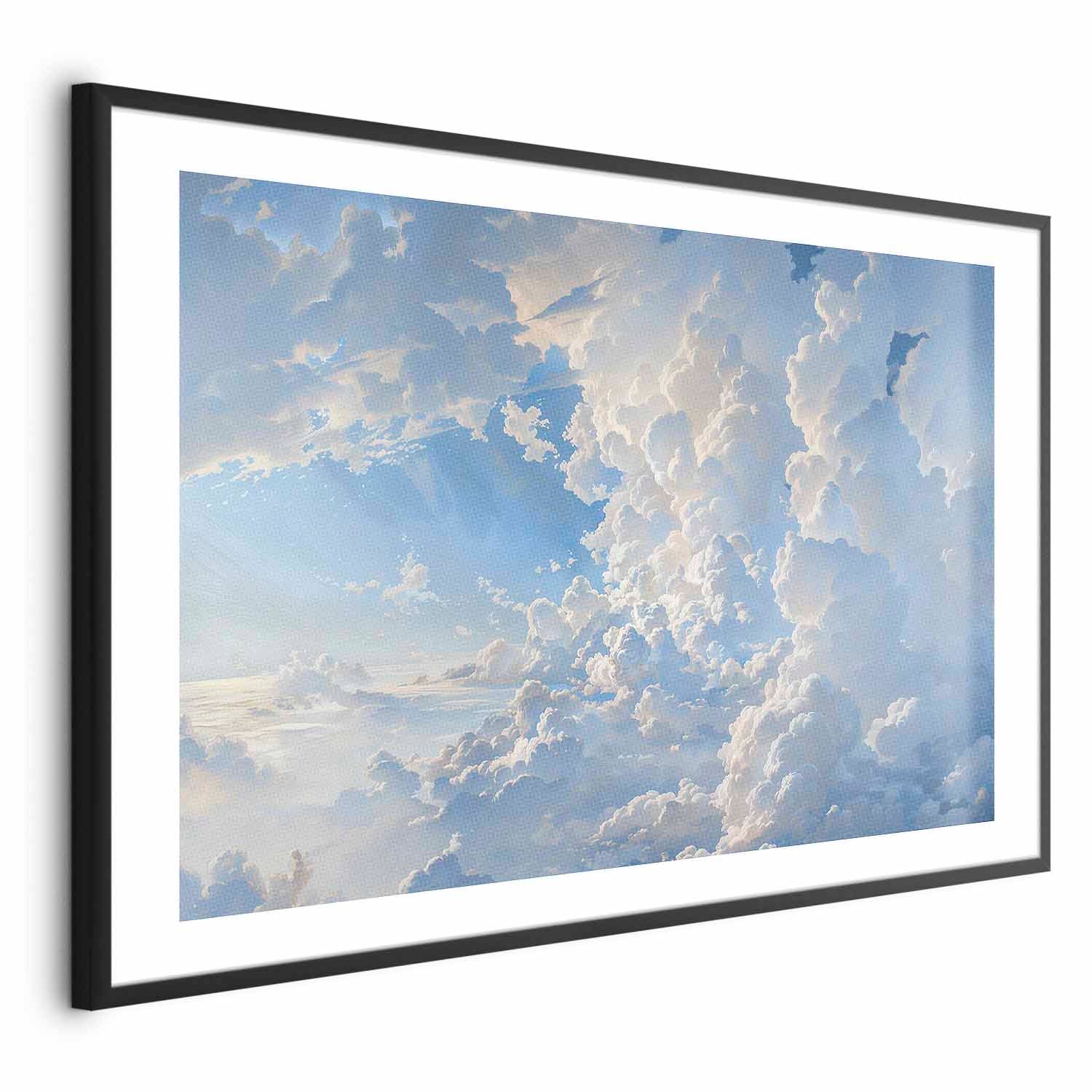 Sunlit Cloudscape Sky Poster