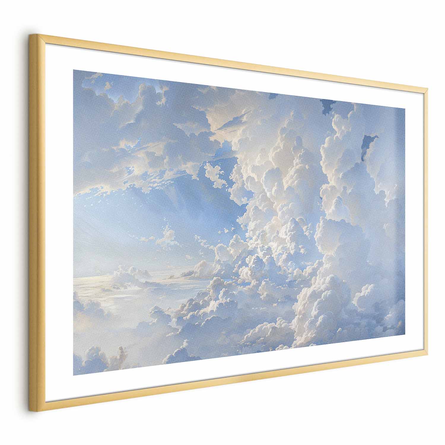 Sunlit Cloudscape Sky Poster
