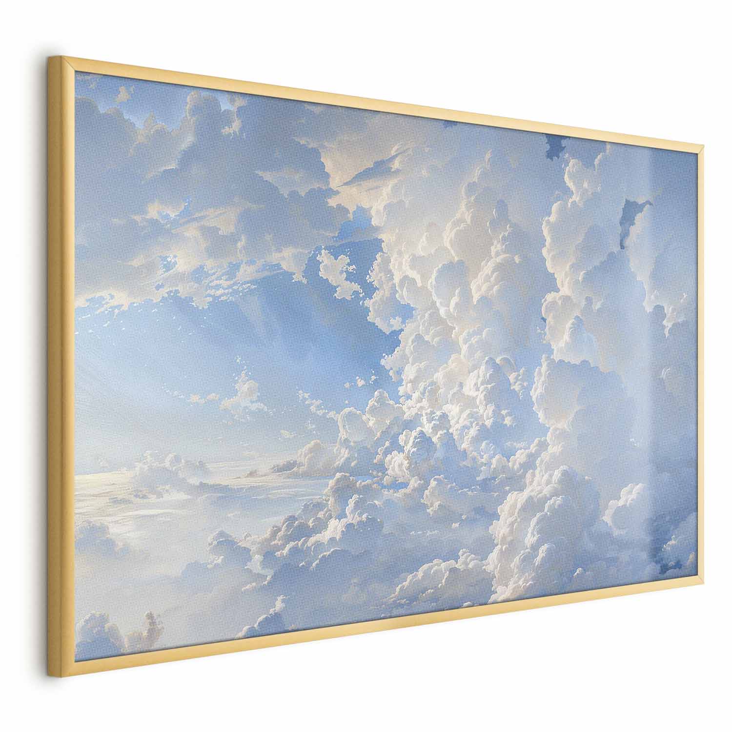 Sunlit Cloudscape Sky Poster