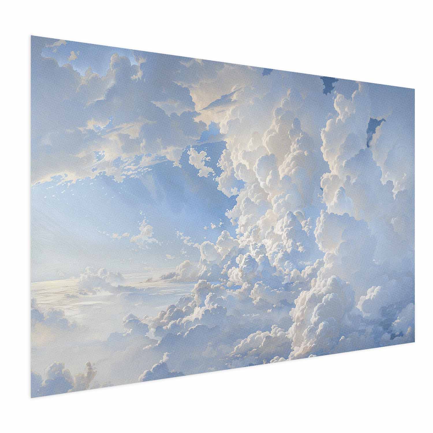 Sunlit Cloudscape Sky Poster