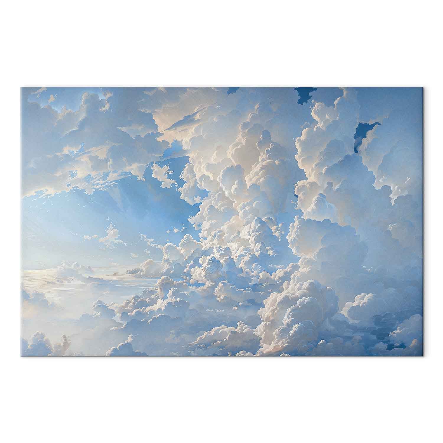 Sunlit Clouds Sky Canvas Print