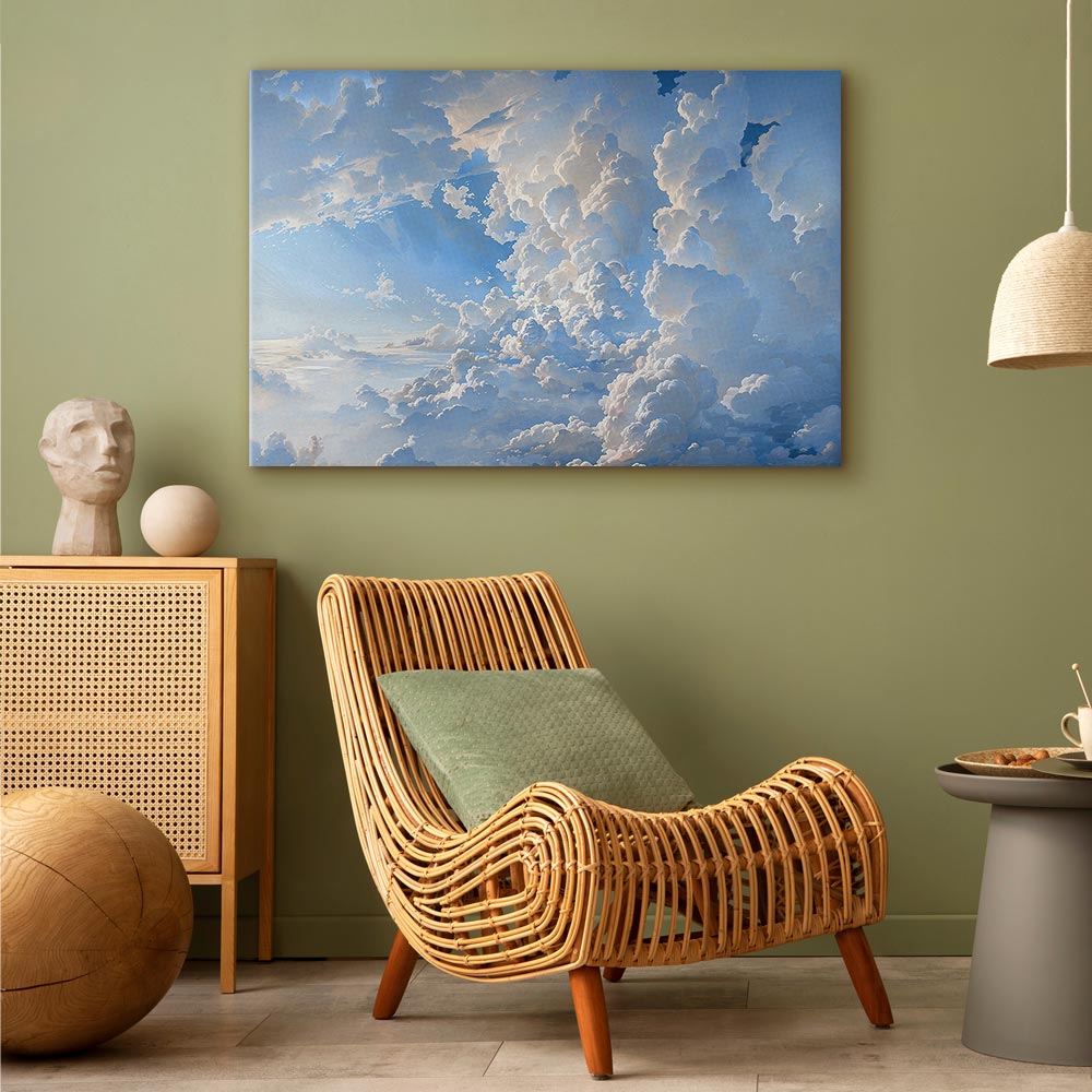 Canvas Print: The Sun Revealing the Secrets of the Clouds