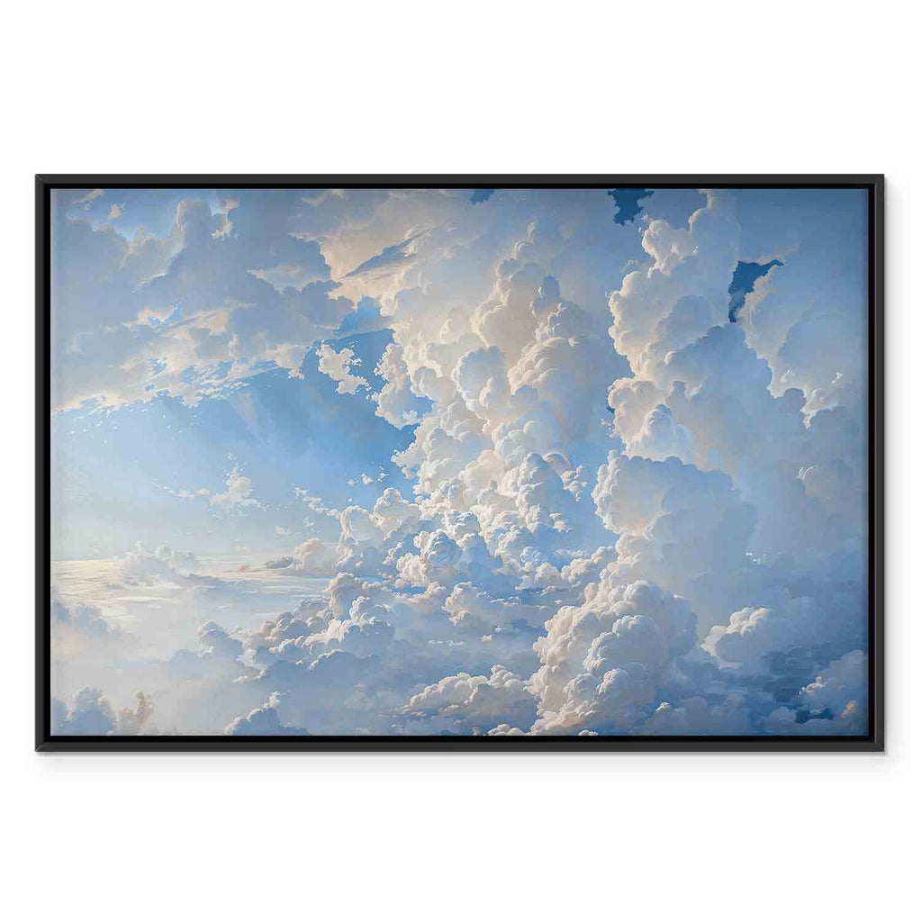 Sunlit Clouds Sky Canvas Print