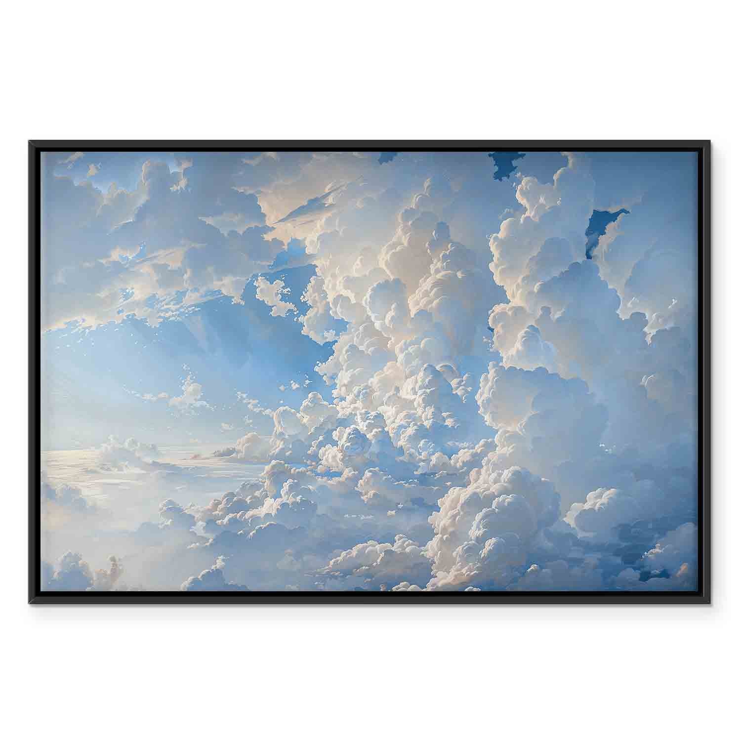 Sunlit Clouds Sky Canvas Print