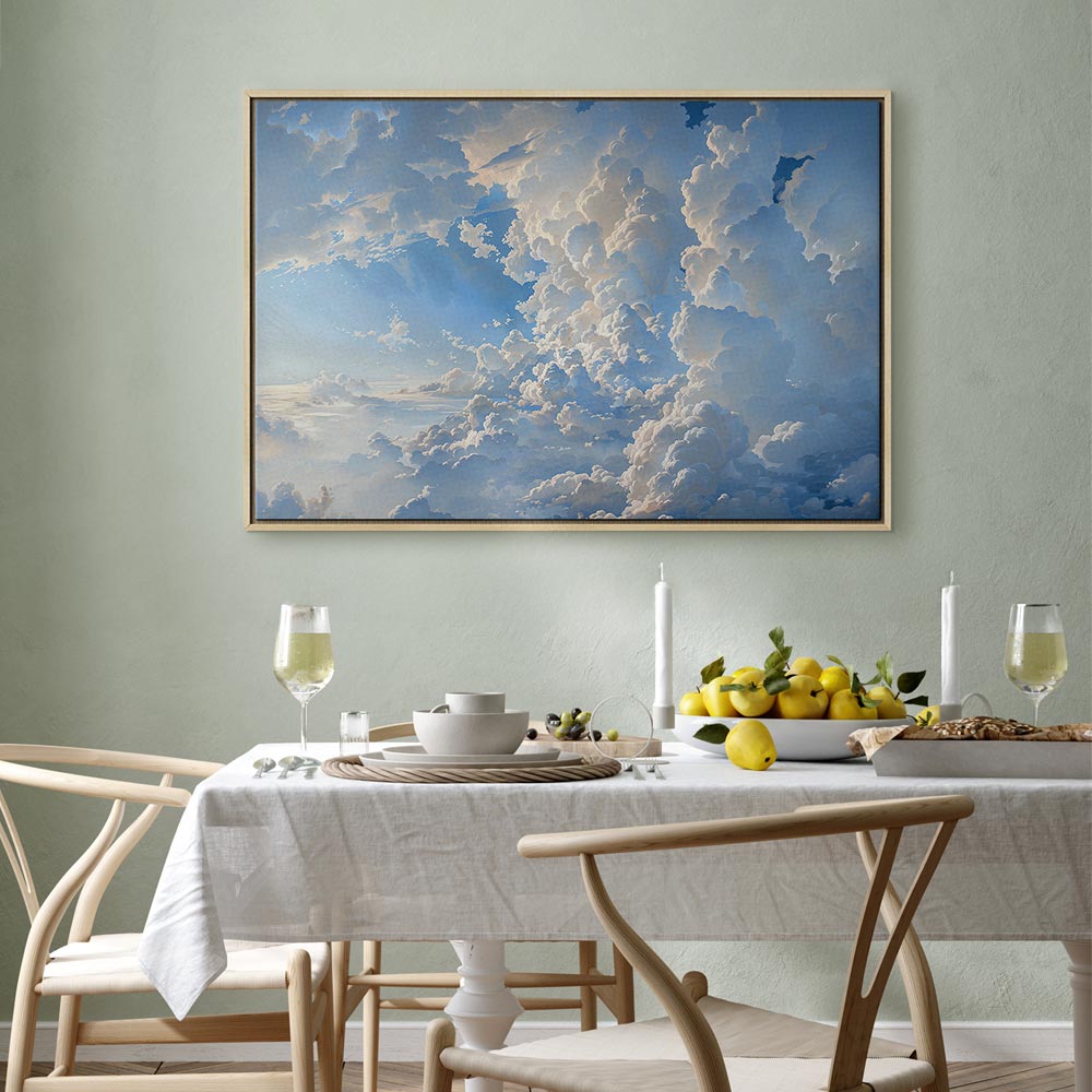 Canvas Print: The Sun Revealing the Secrets of the Clouds