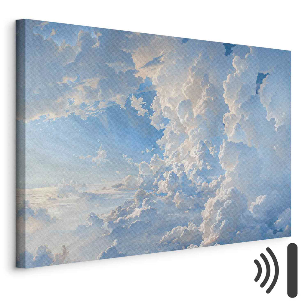 Sunlit Clouds Sky Canvas Print