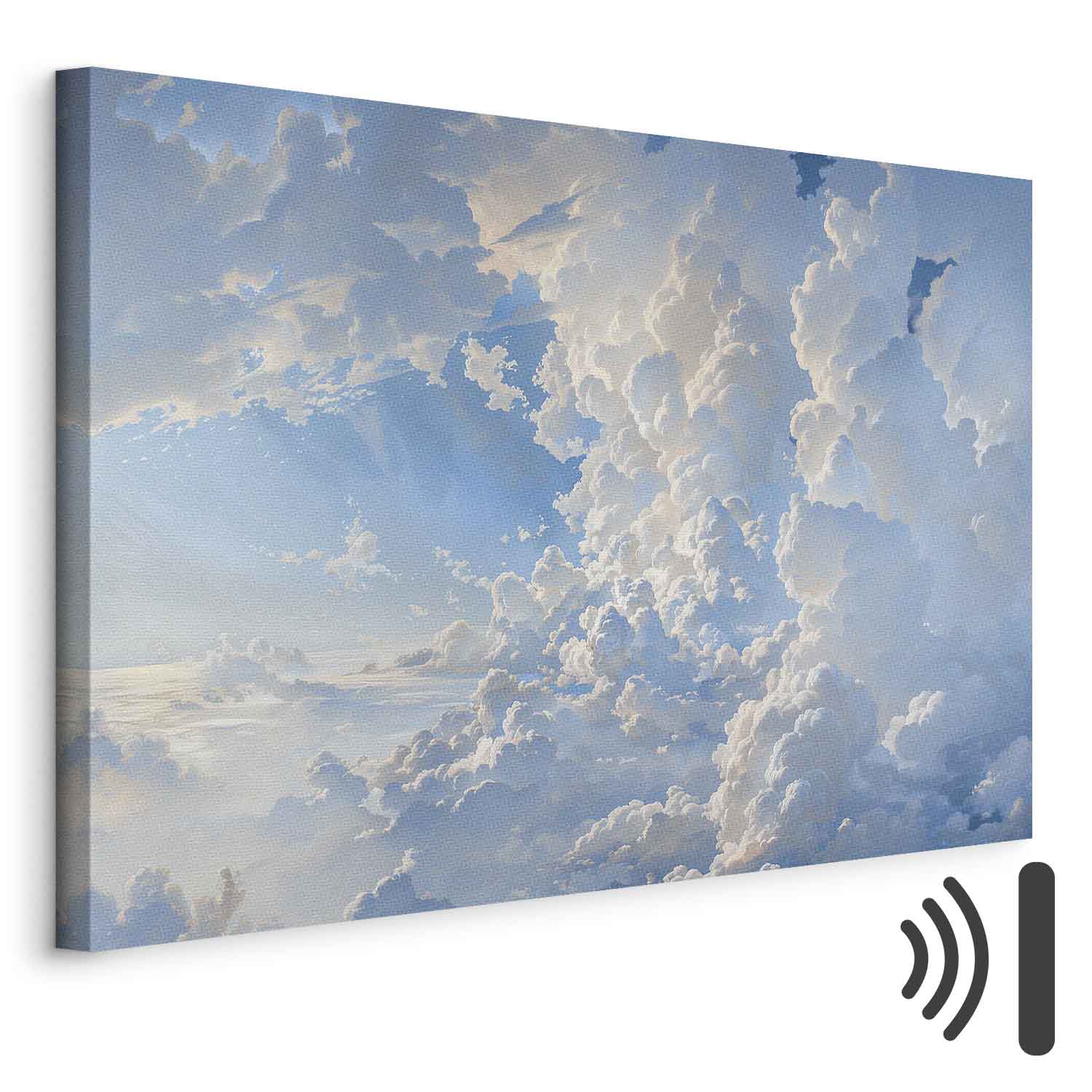 Sunlit Clouds Sky Canvas Print