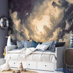 Sunlight and Clouds Dramatic Wall Mural