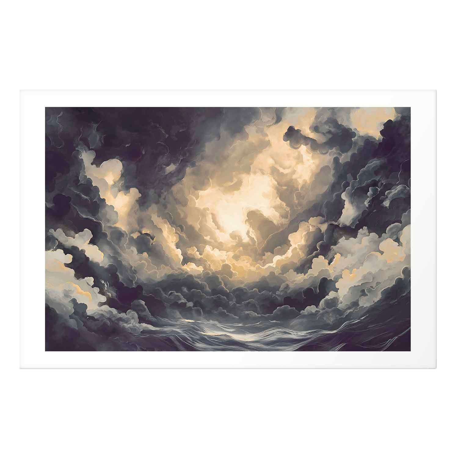 Sunlight and Clouds Dramatic Sky Poster