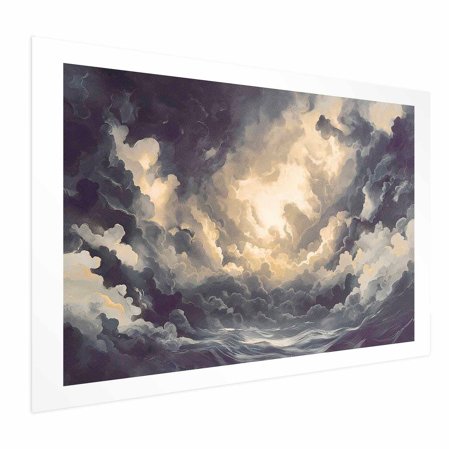 Sunlight and Clouds Dramatic Sky Poster