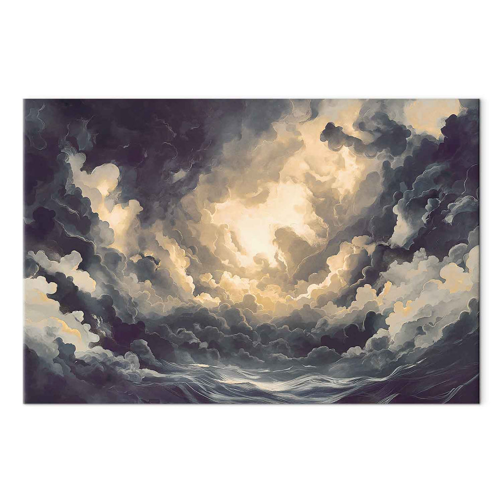 Sunlight Over Clouds Sky Canvas Print