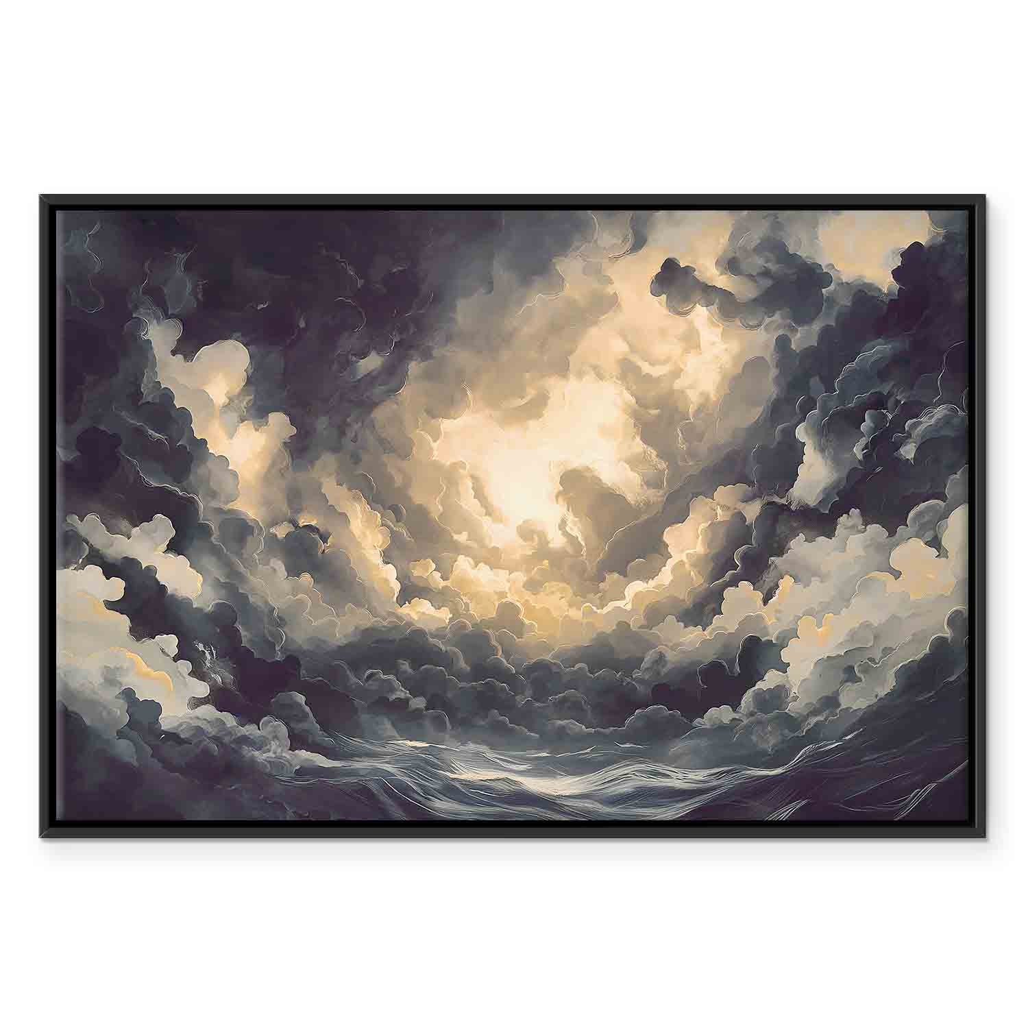 Sunlight Over Clouds Sky Canvas Print