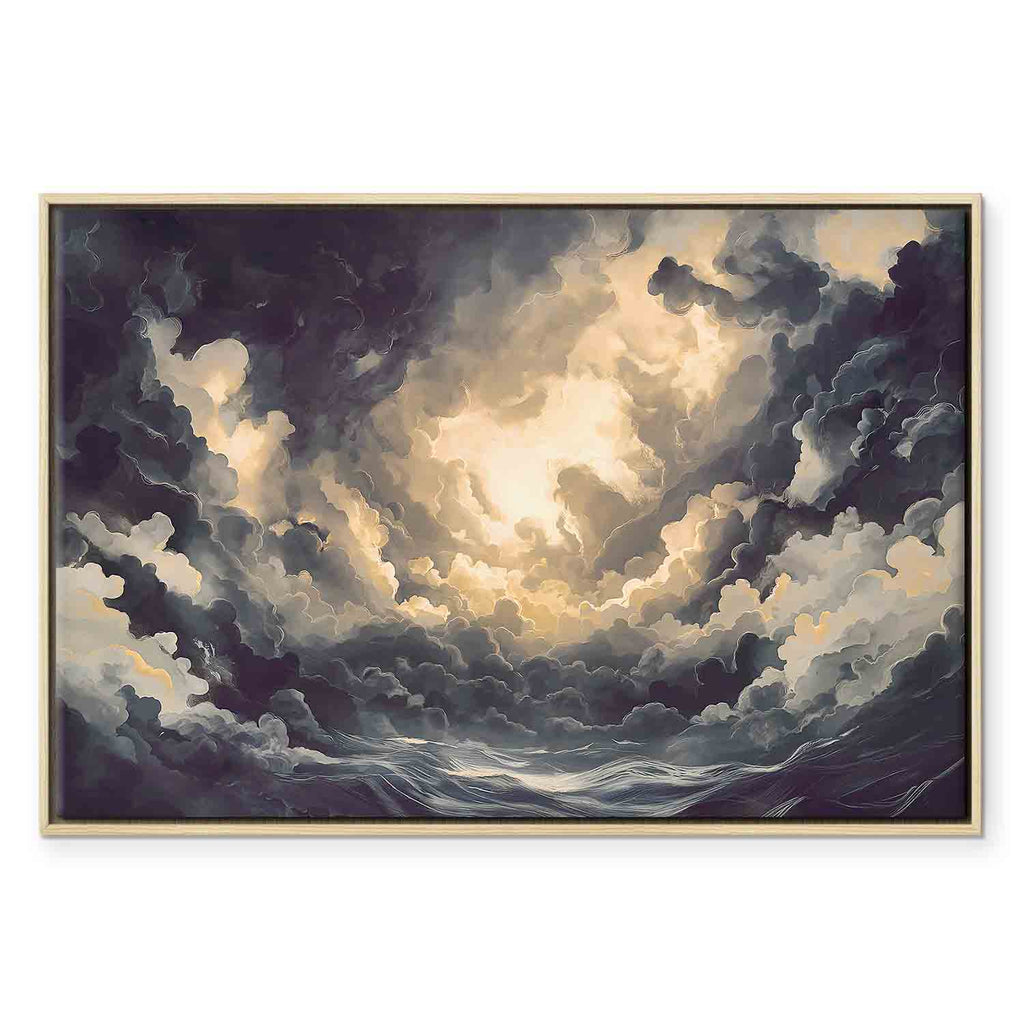 Sunlight Over Clouds Sky Canvas Print