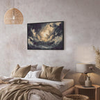 Canvas Print: Epic Light Play - The Sun Battling for Dominance Over the Clouds