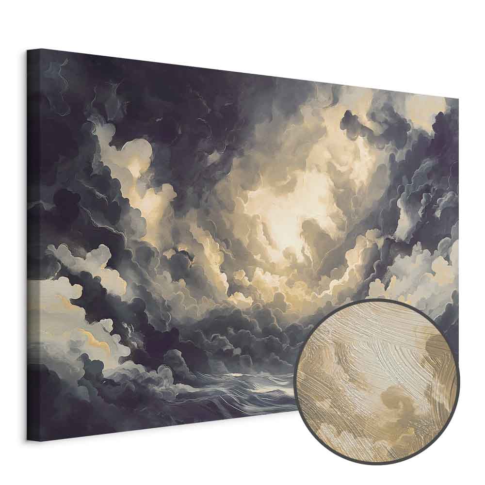 Sunlight Over Clouds Sky Canvas Print