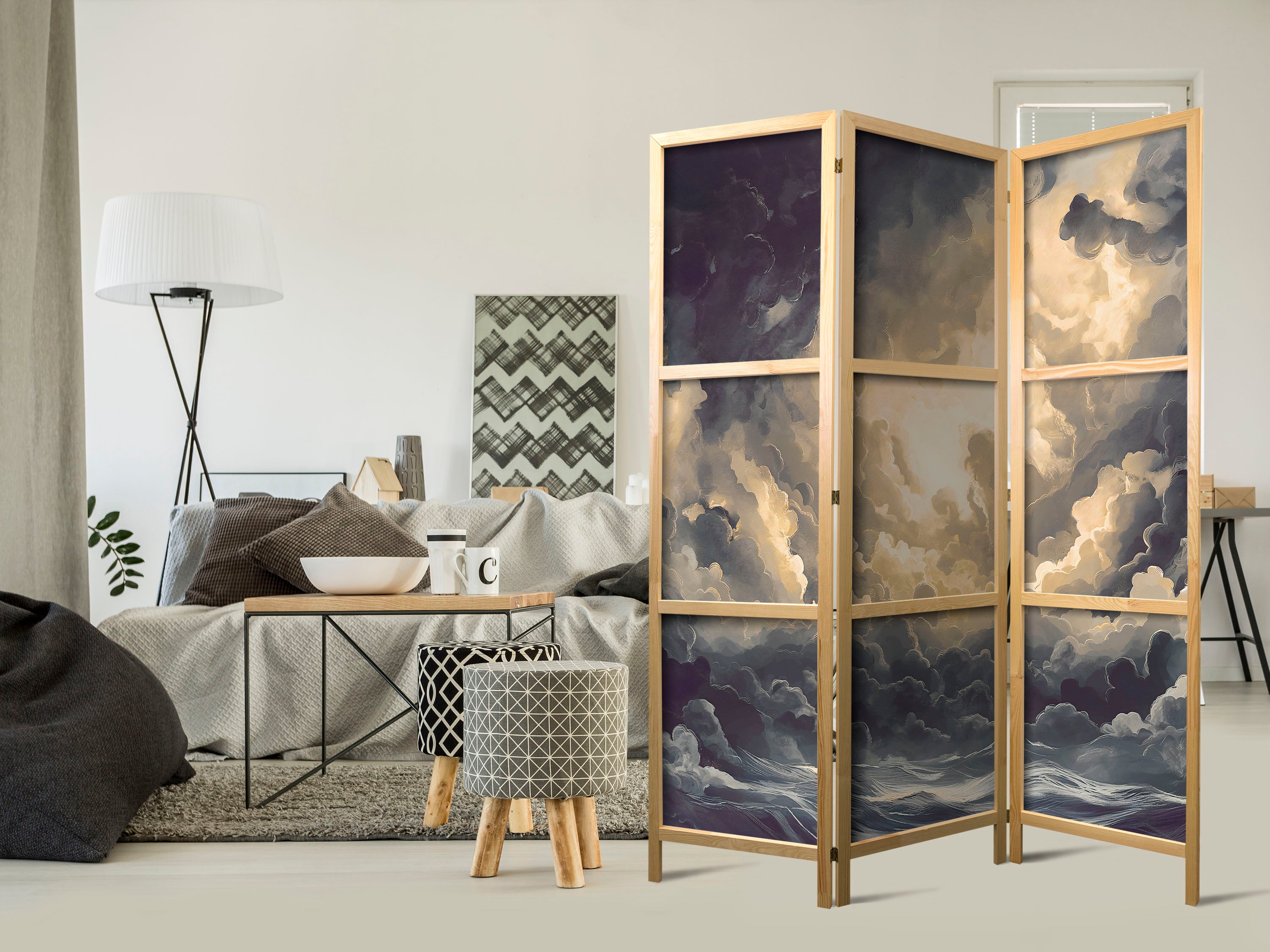 Japanese Room Divider - Epic Light Play