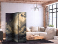 Sun and Clouds Landscape 3-Panel Room Divider