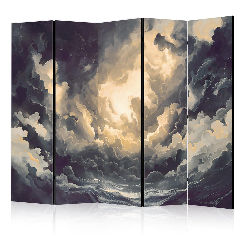 Room Divider: Epic Light Play - Sun vs Clouds