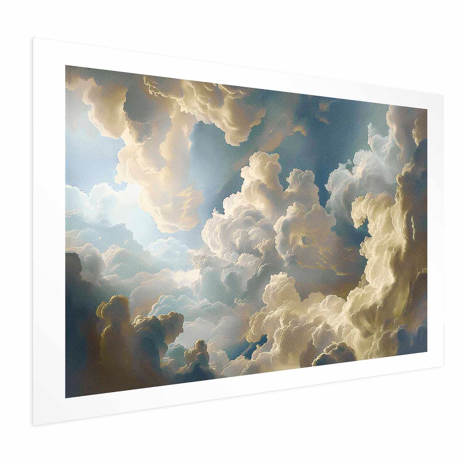 Sun and Cloud Sky Nature Poster