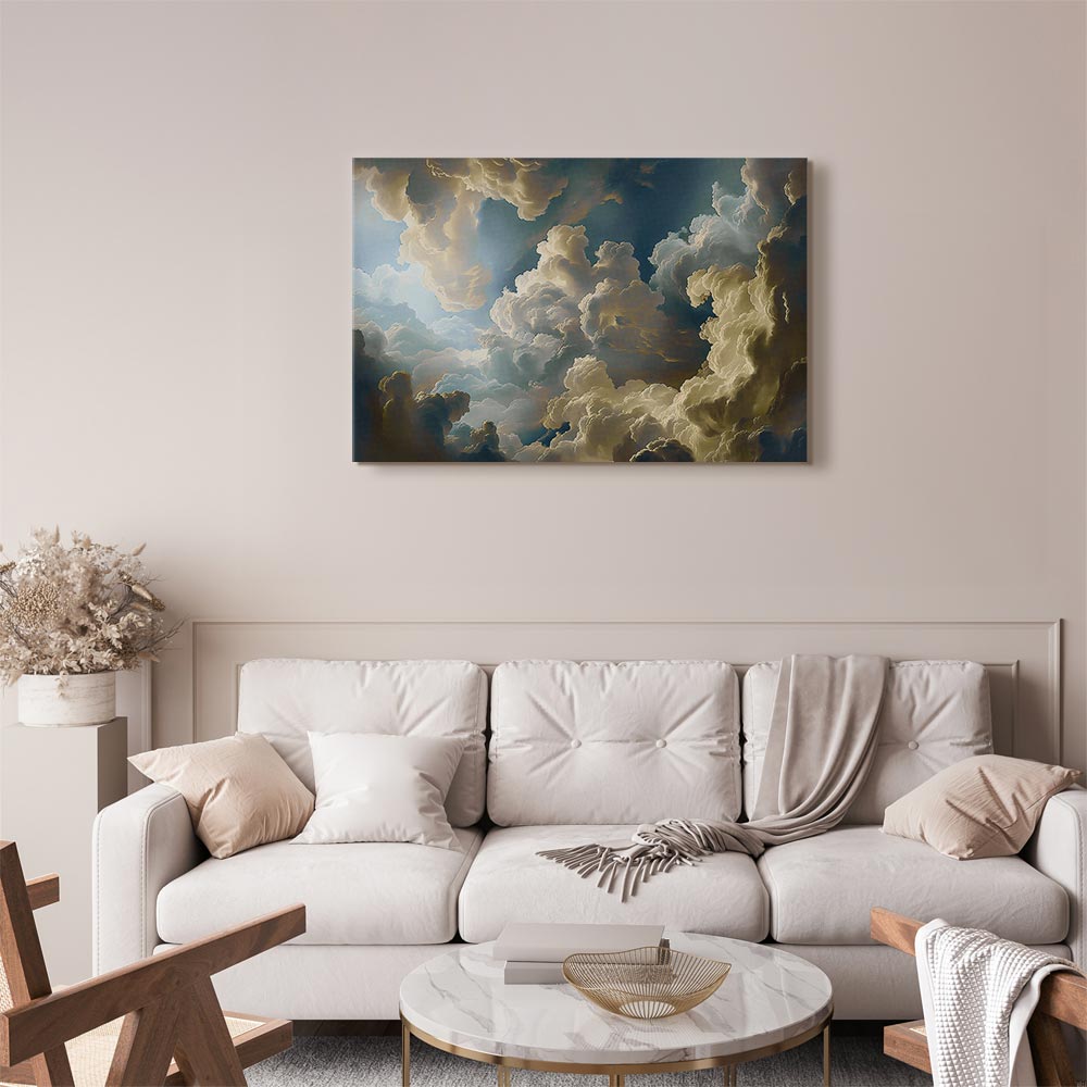 Canvas Print Sun and Shadows - Theatrical Display of Nature