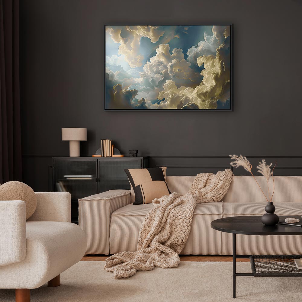 Canvas Print Sun and Shadows - Theatrical Display of Nature