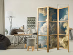 Japanese Room Divider - Sun and Shadows: A Theatrical Display of Nature