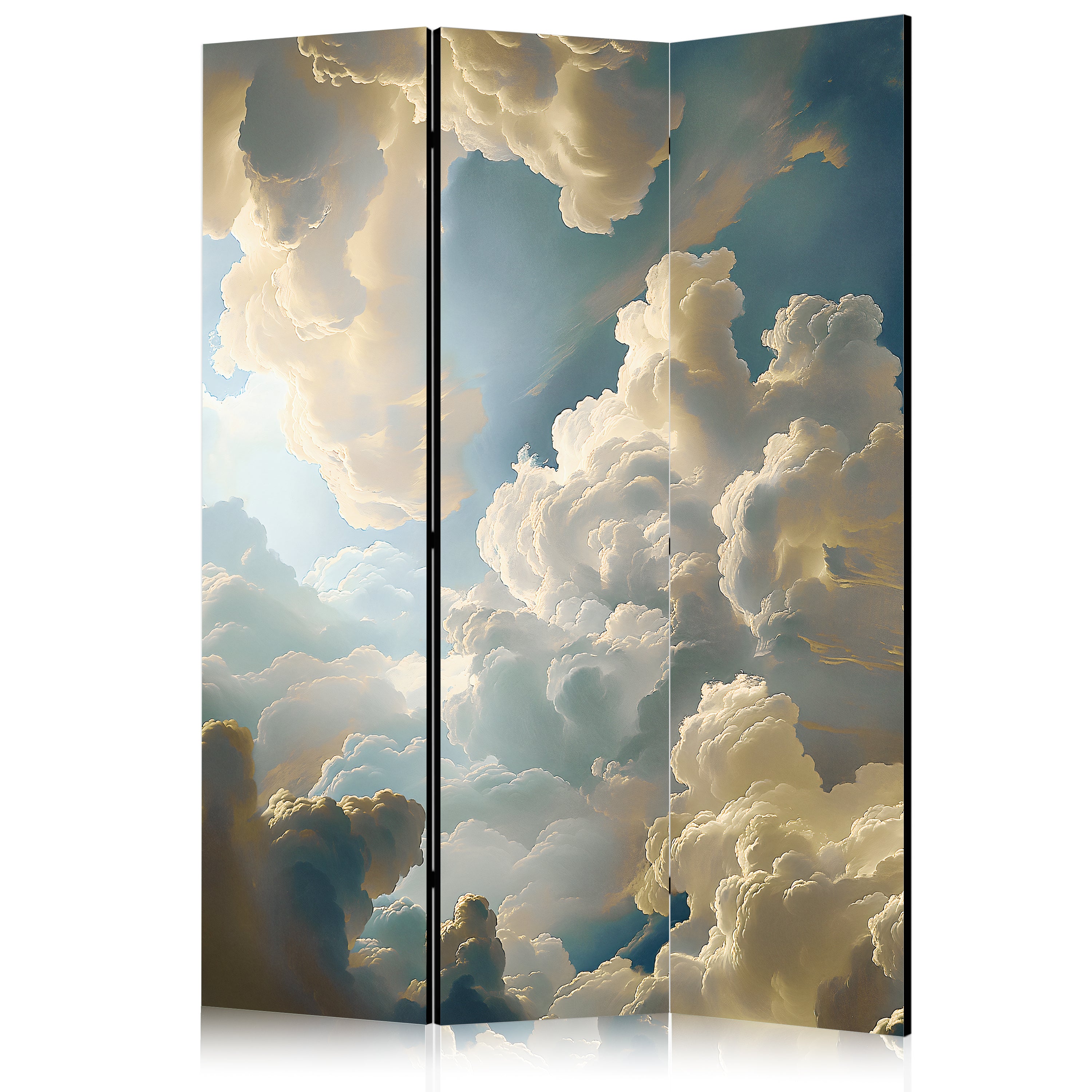 Room Divider Sun and Shadows 3-Panel Landscape
